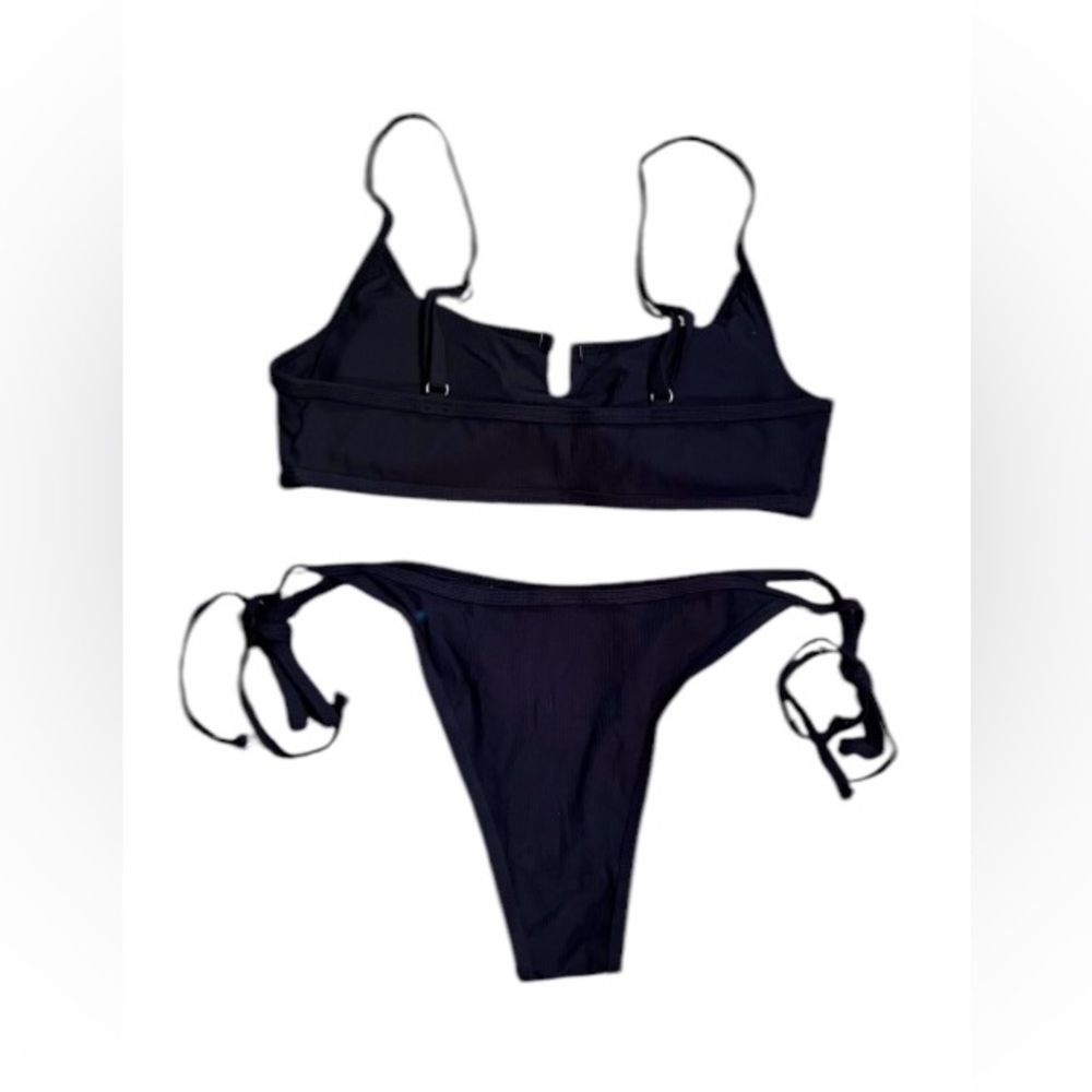 NWT Women’s Ribbed String Bikini Set - Picture 6 of 10